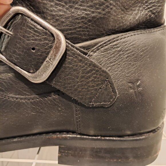 FRYE Women’s Black Leather Veronica Bootie - Picture 6 of 9